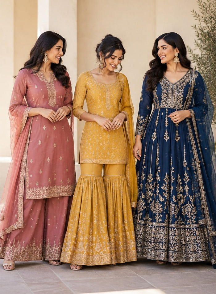 Palazzo vs Sharara vs Anarkali: How to Choose the Right Salwar Kameez