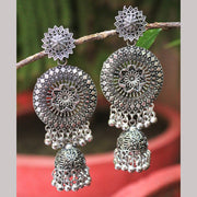 Oxidised Plated Jhumk Earrings