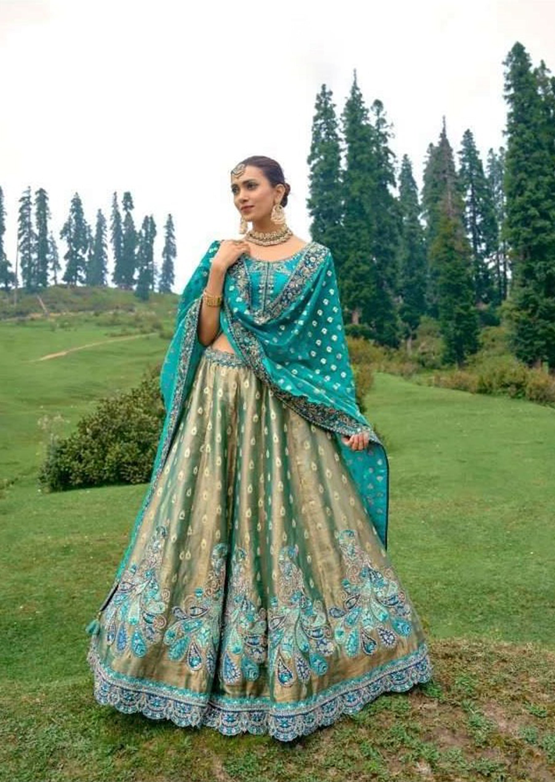 Fancy Silk Bridal Lehenga Choli