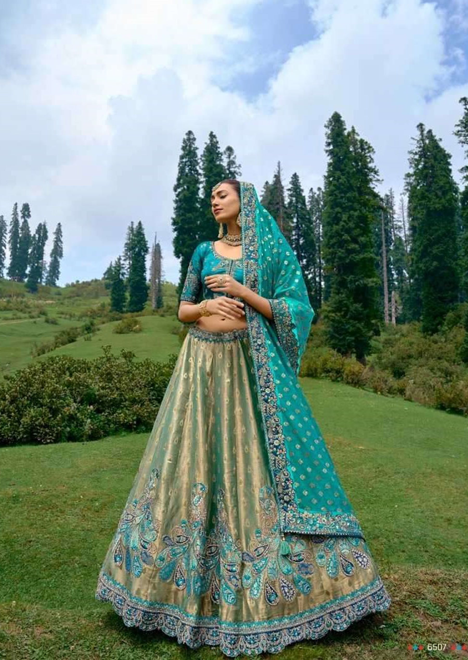 Fancy Silk Bridal Lehenga Choli
