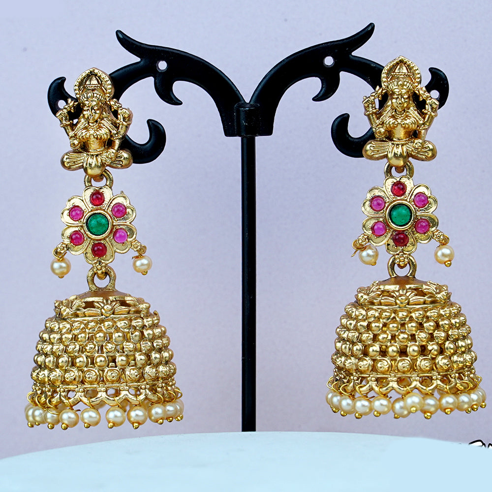 Gold Plated Jhumki Earrings