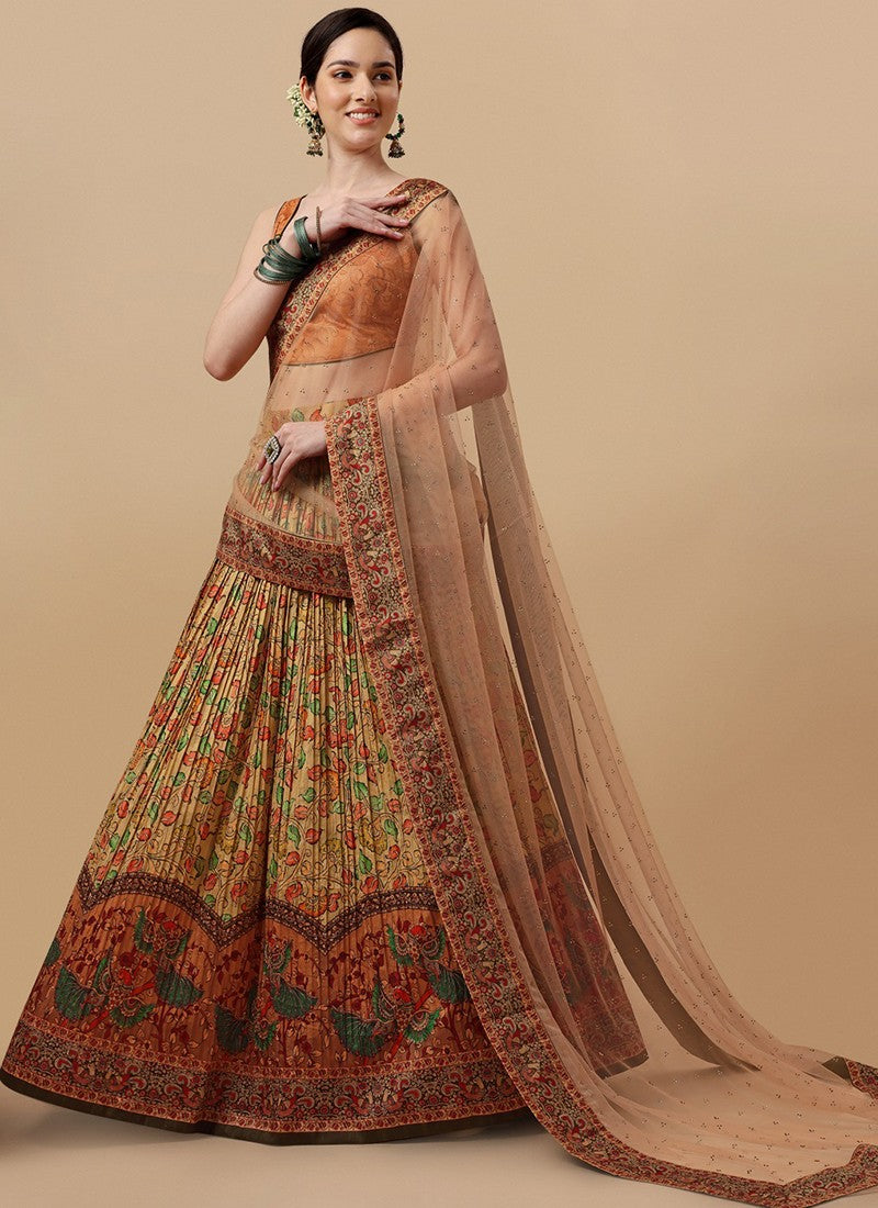 Paithani silk Digital print Lehenga Choli - Sakhi Fashions