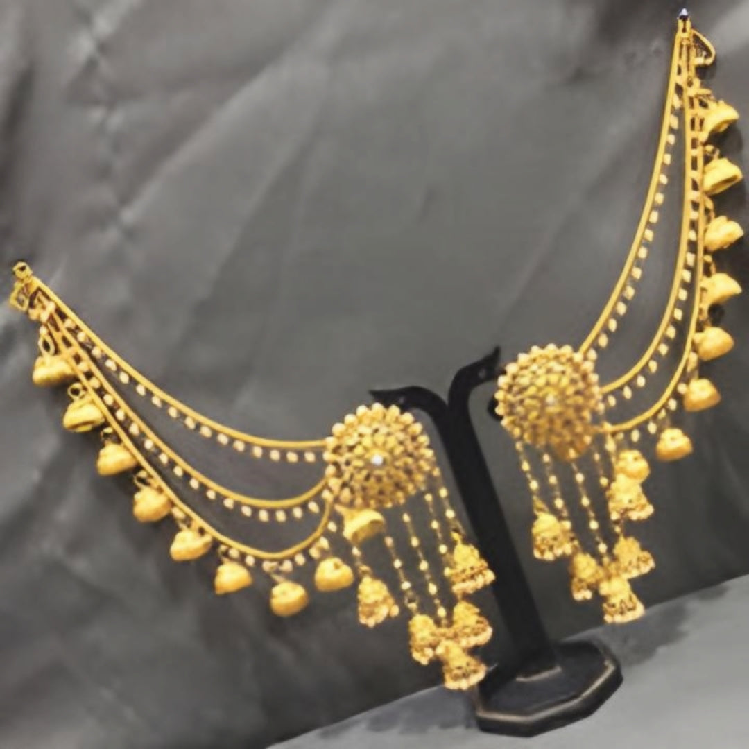 Gold plated Kanchain Jhumki Earring