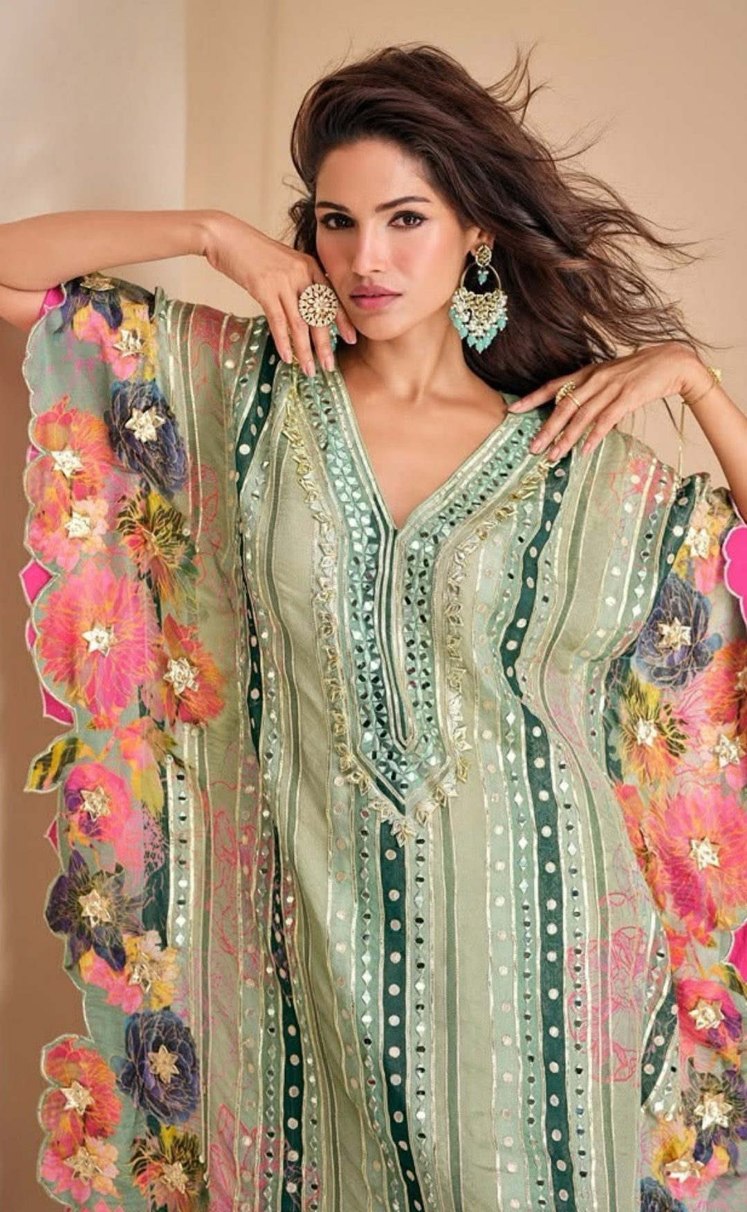 Trendy Kaftan Suits Viscose Silk
