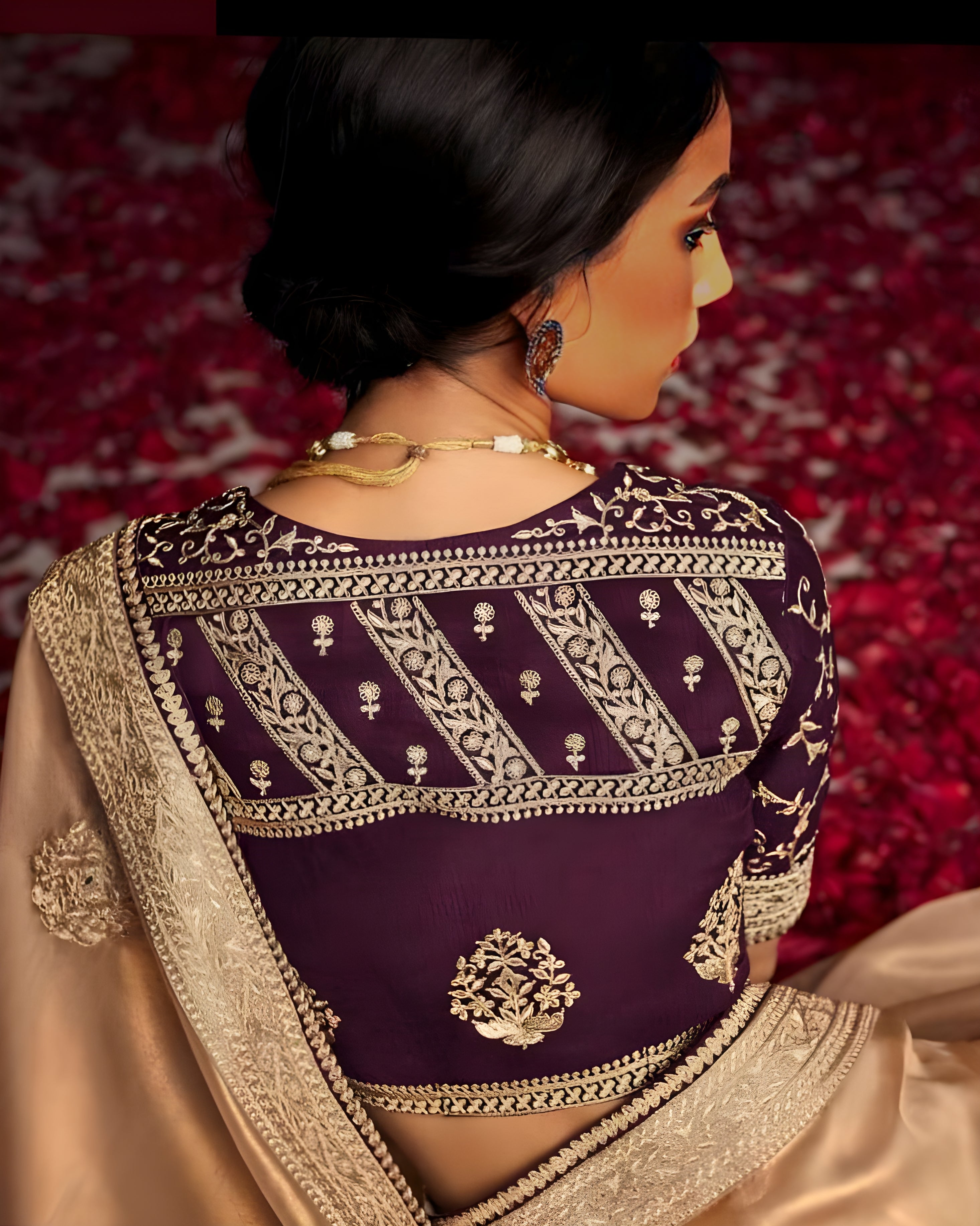 Embroidered Soft Tissue Silk Saree - Sakhi Fashions