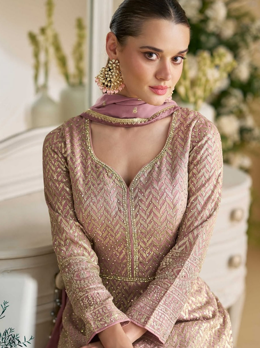 Heavy Embroidered Designer Anarkali Suits