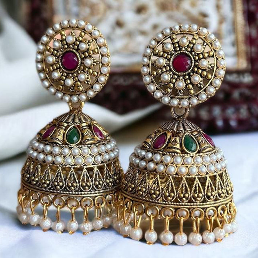 Gold Plated Jhumki Earrings