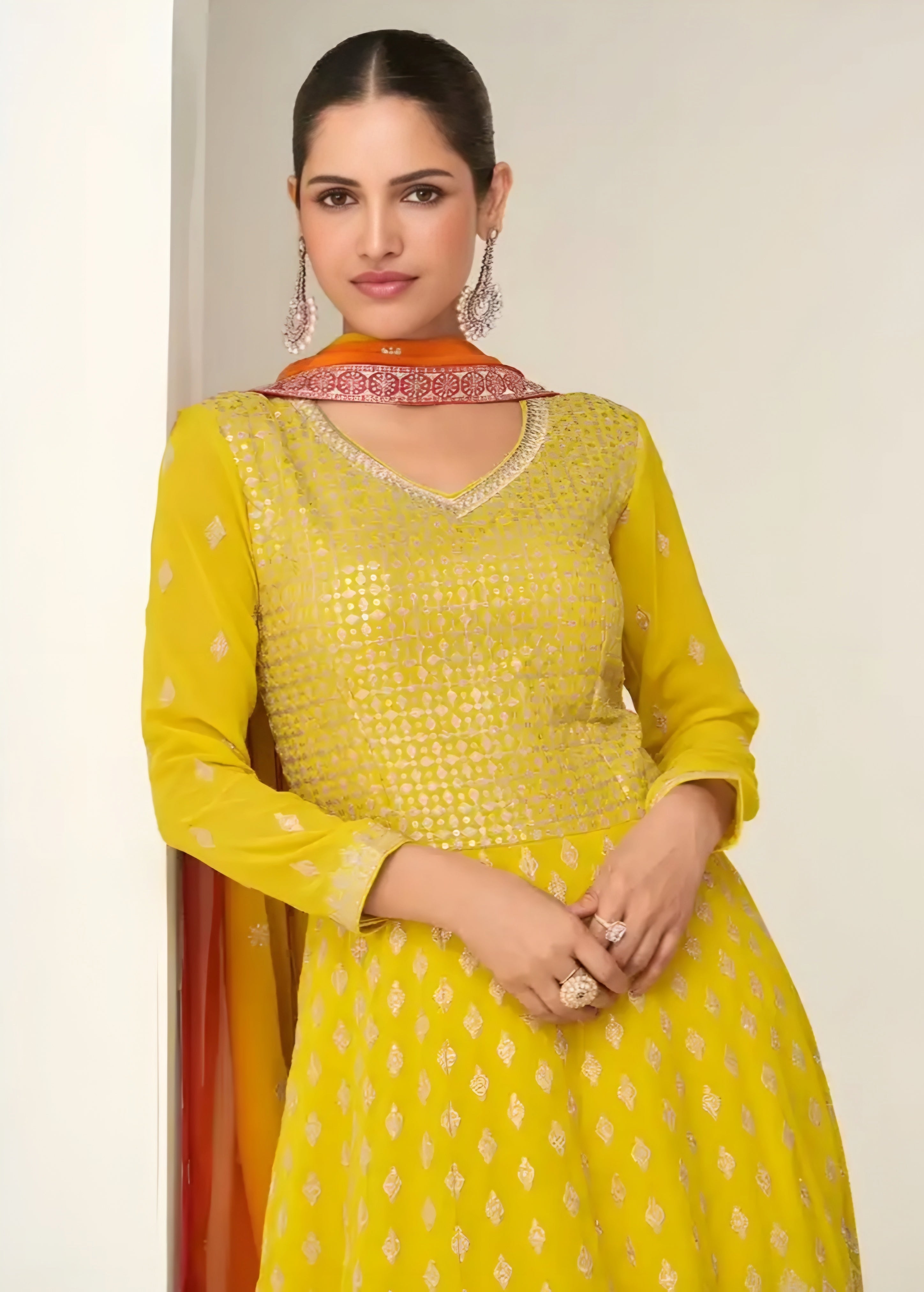 Premium Georgette Embroidered Designer Anarkali Gown