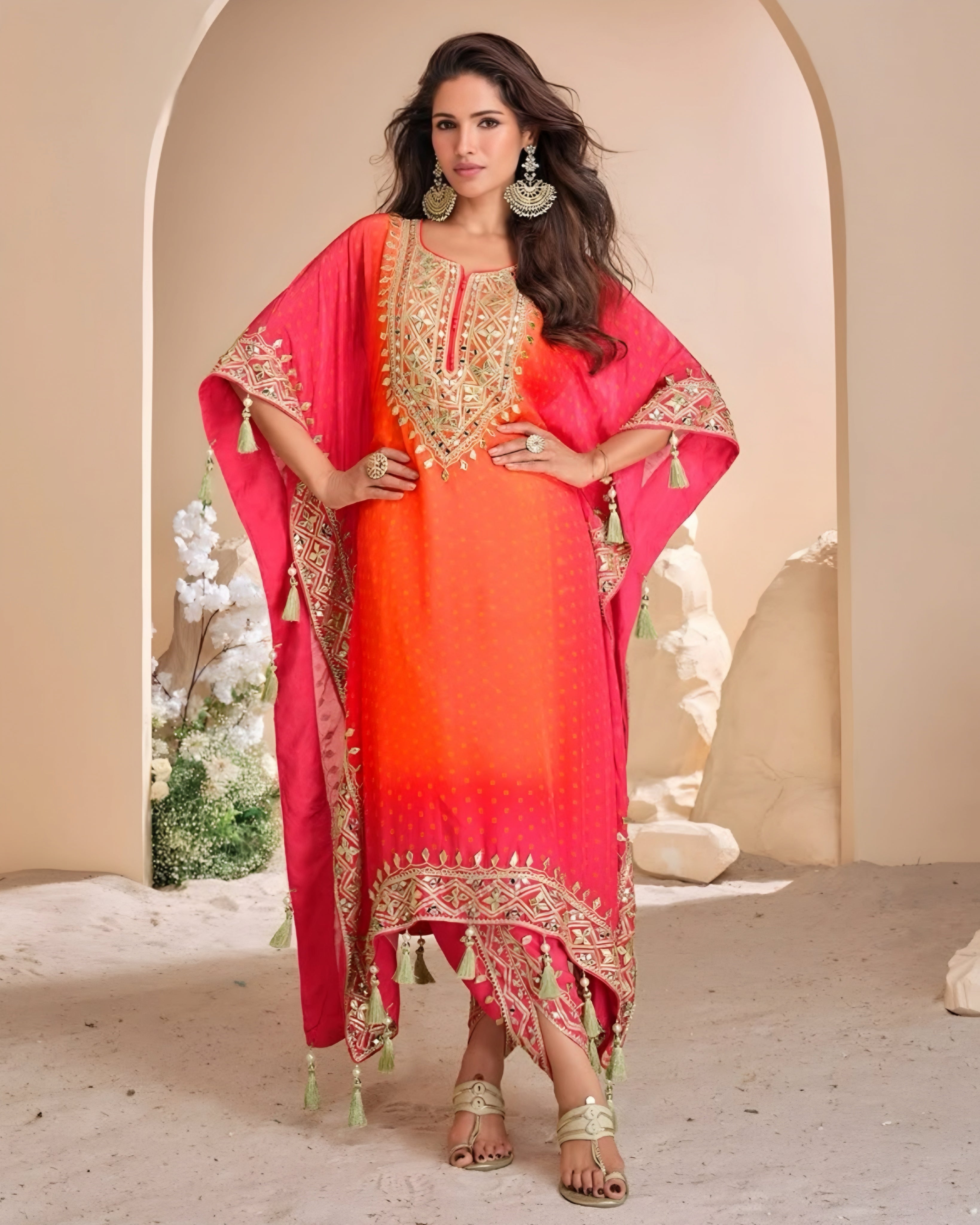 Trendy Kaftan Suits Viscose Silk