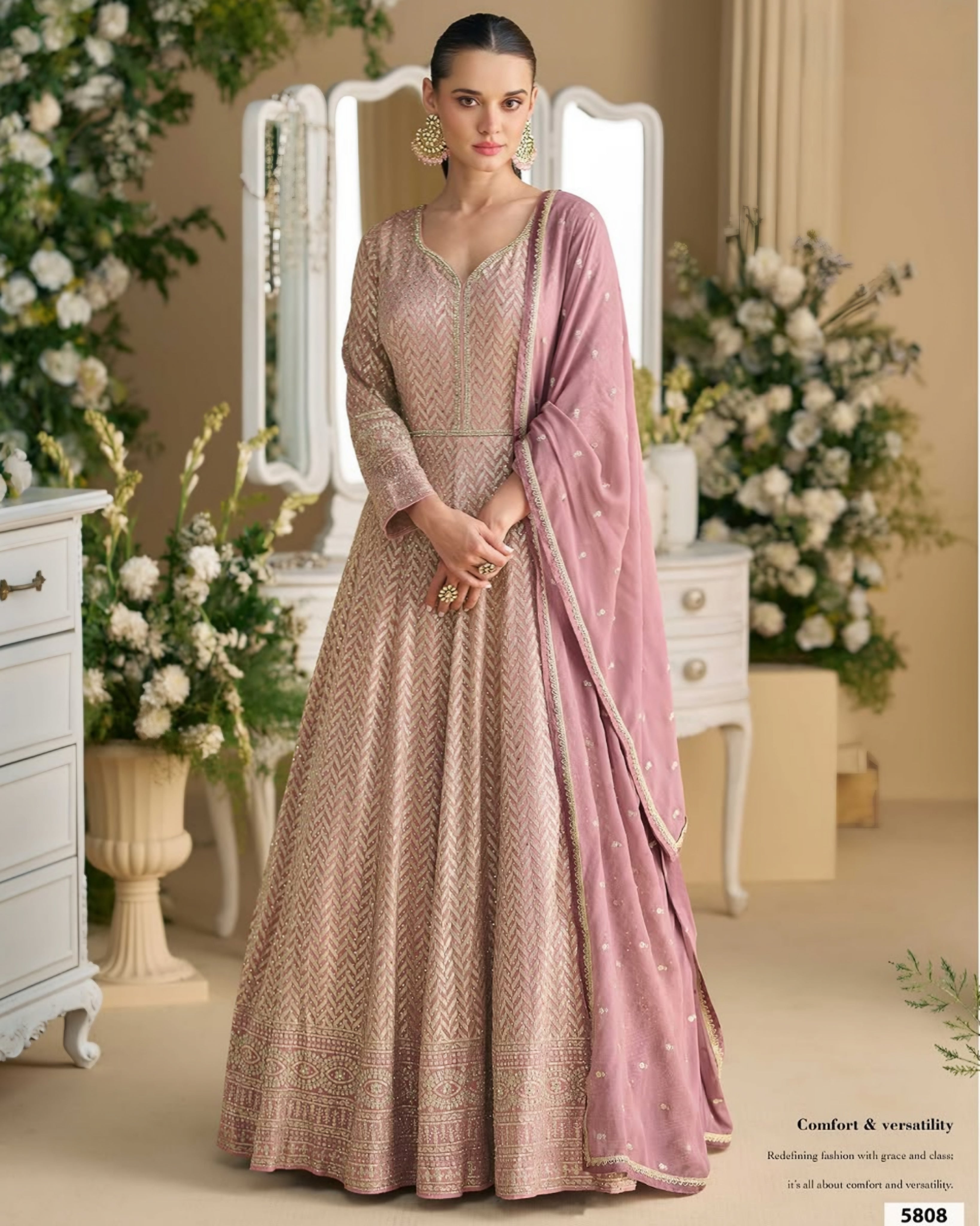 Heavy Embroidered Designer Anarkali Suits