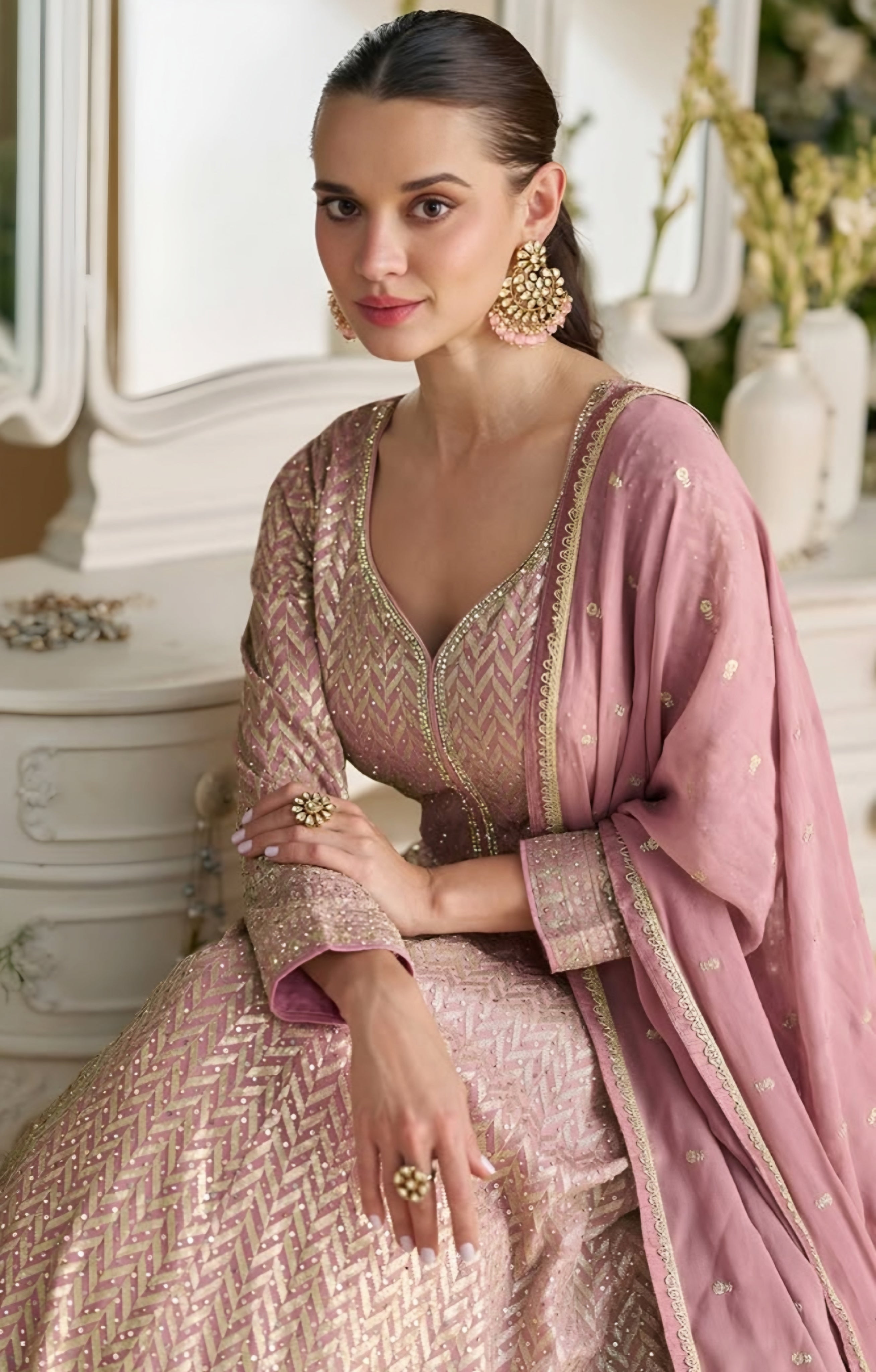 Heavy Embroidered Designer Anarkali Suits