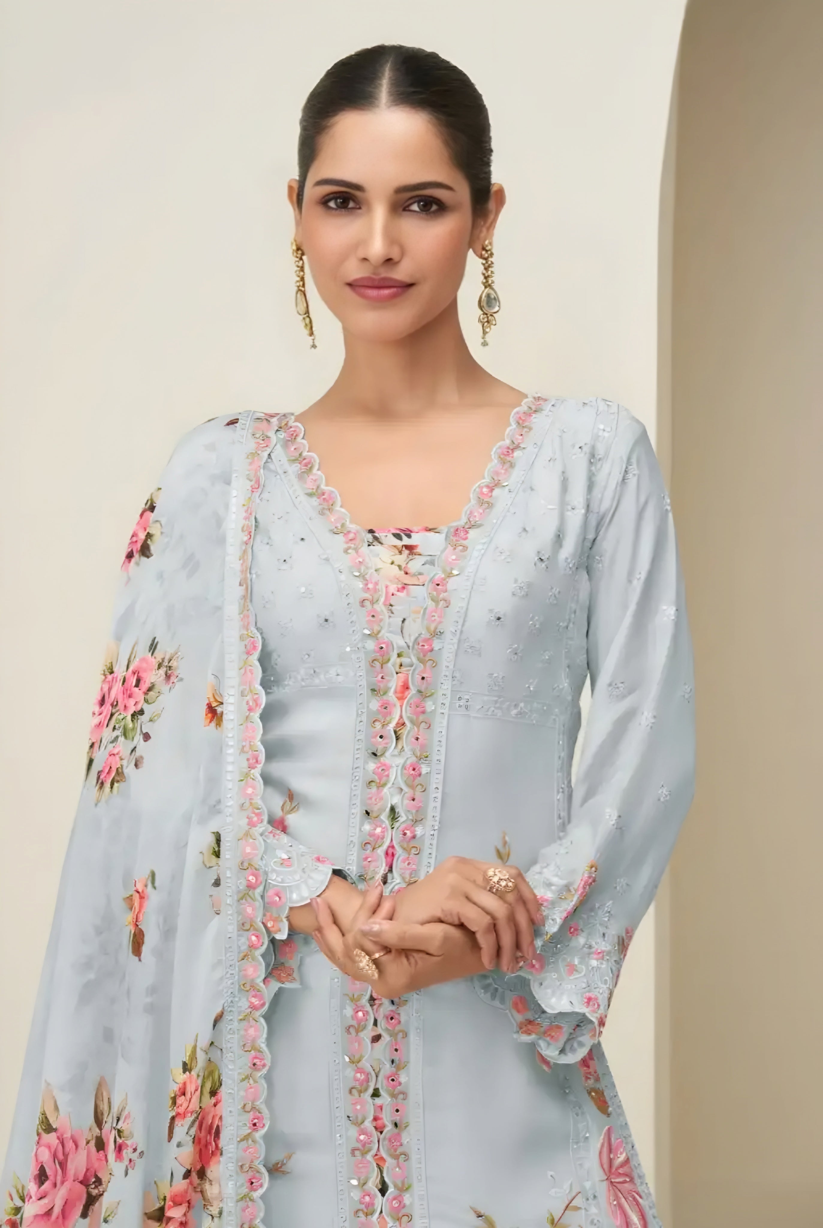 Premium Chinon Silk Salwar Kameez