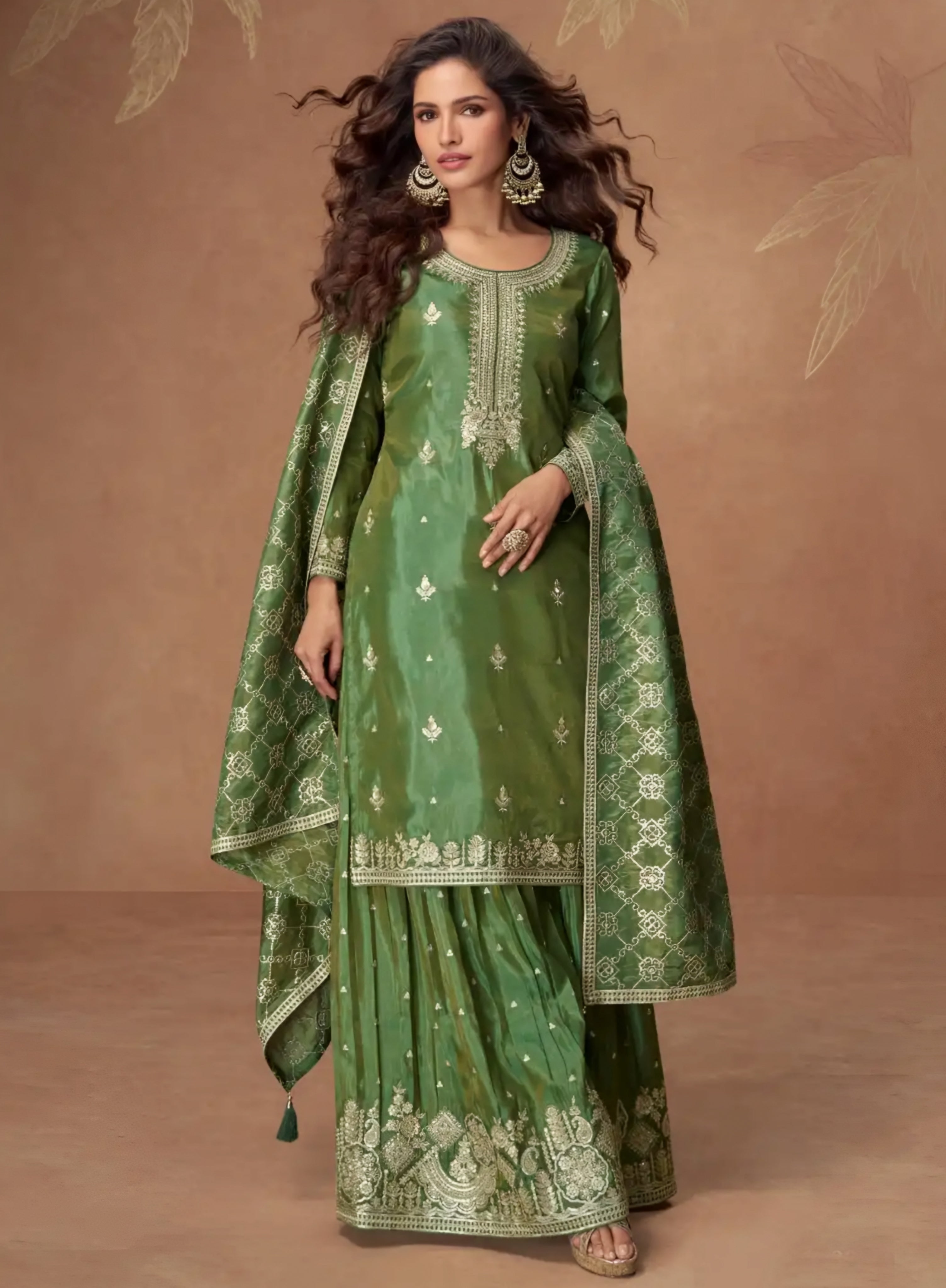 Purple Embroidered Silk Salwar Kameez with Dupatta – Indian Ethnic Wear Australia