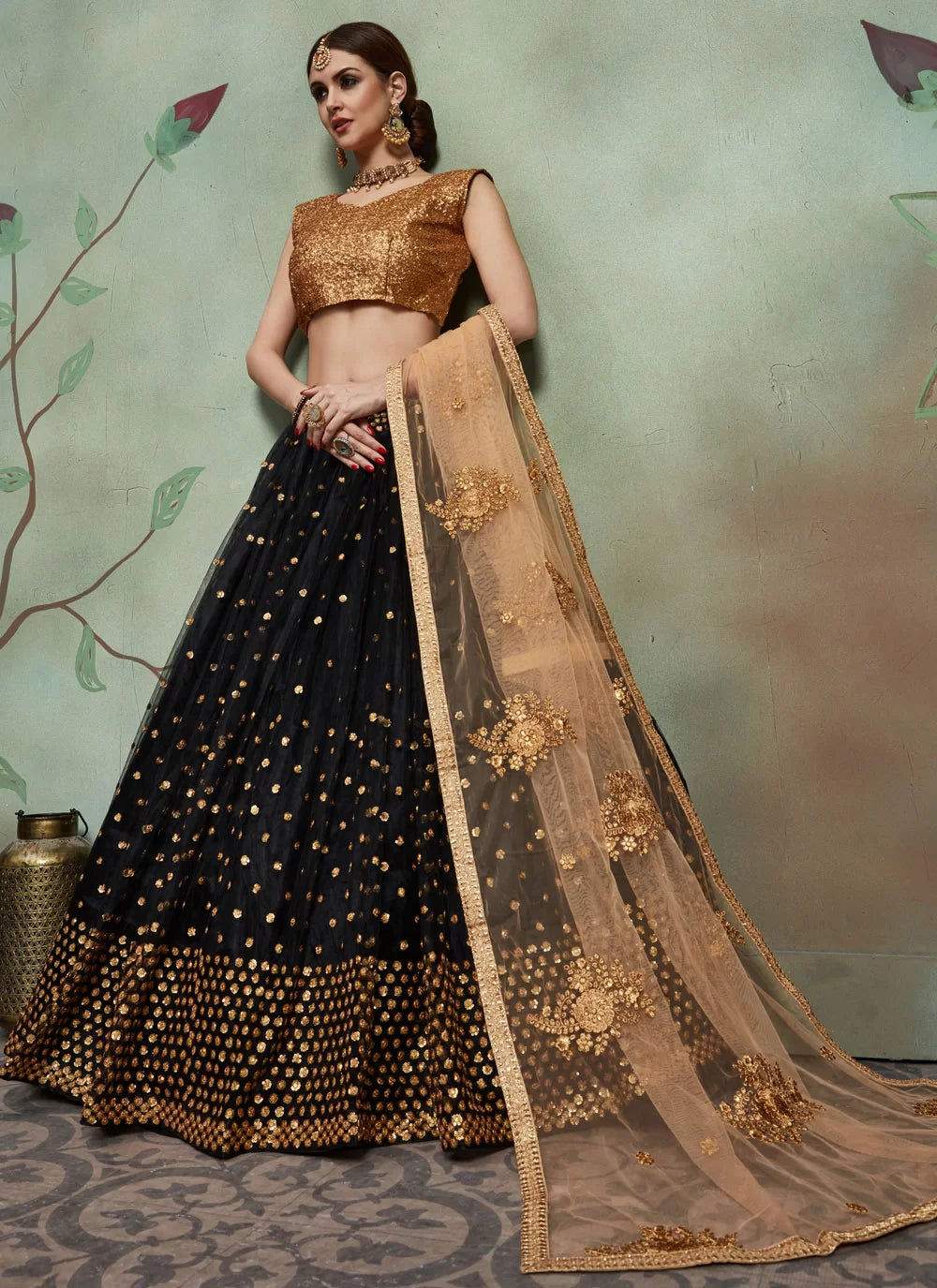 Embroidered Designer Net Lehenga Choli