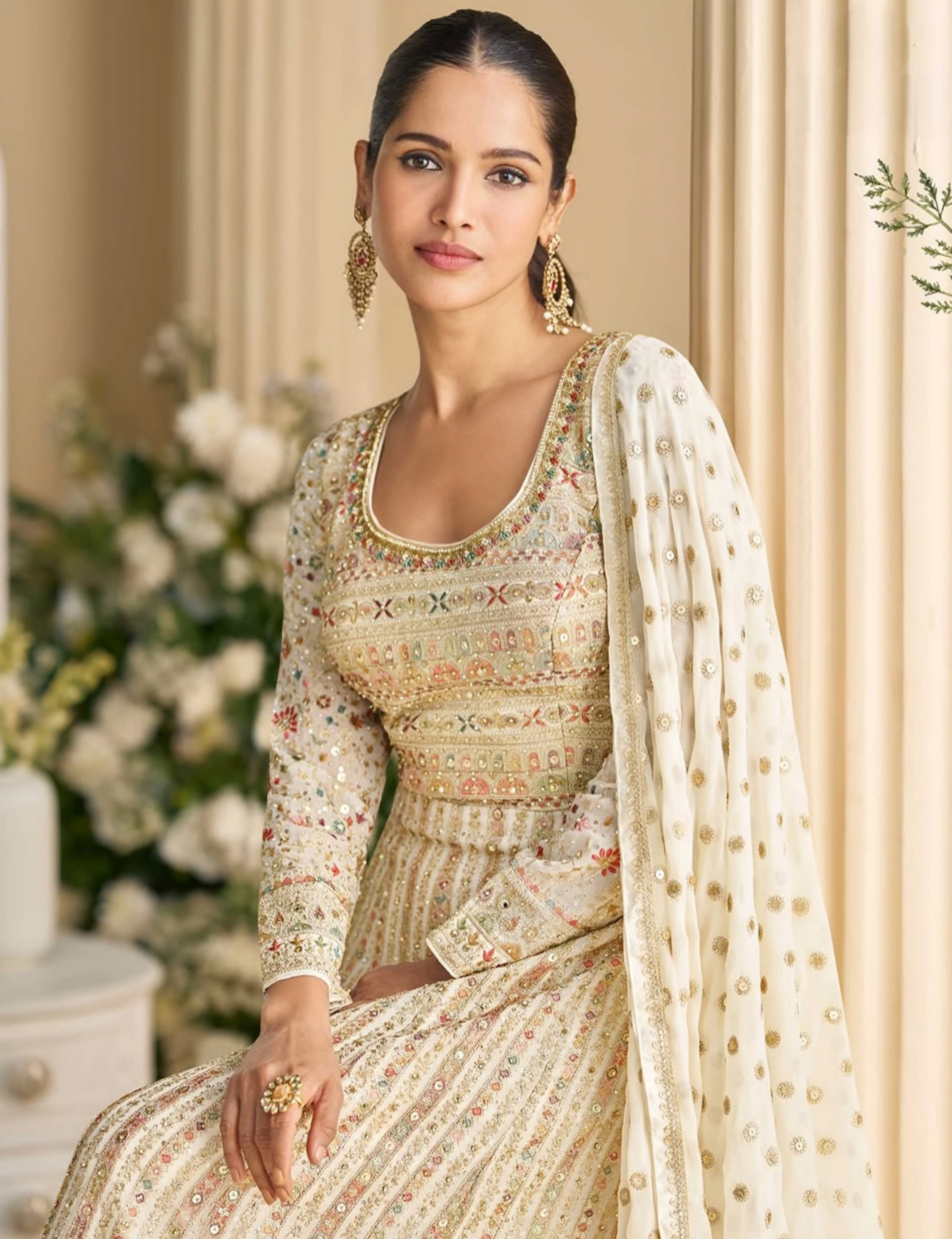 Heavy Embroidered Designer Anarkali Suits